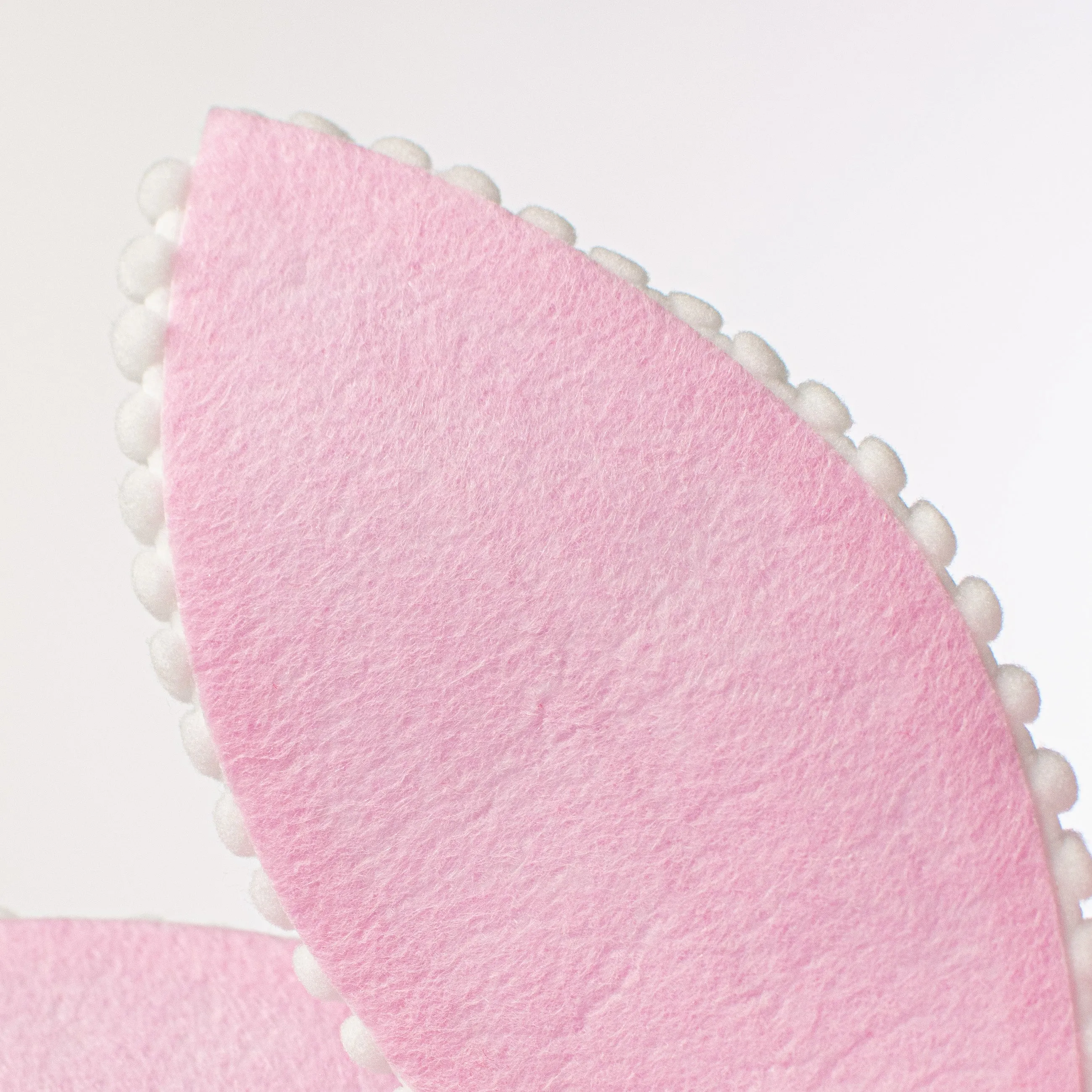 12" Felt Poinsettia Ball Fringe Stem: Pink