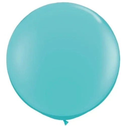 36" Big Round Balloon Caribbean Blue