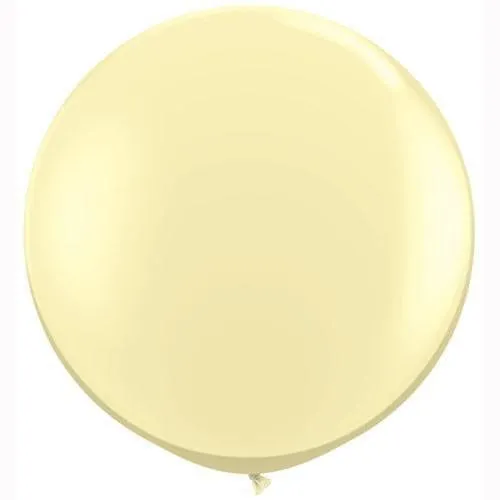 36" Big Round Balloon Ivory