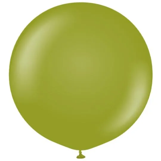 36" Big Round Balloon Retro Olive