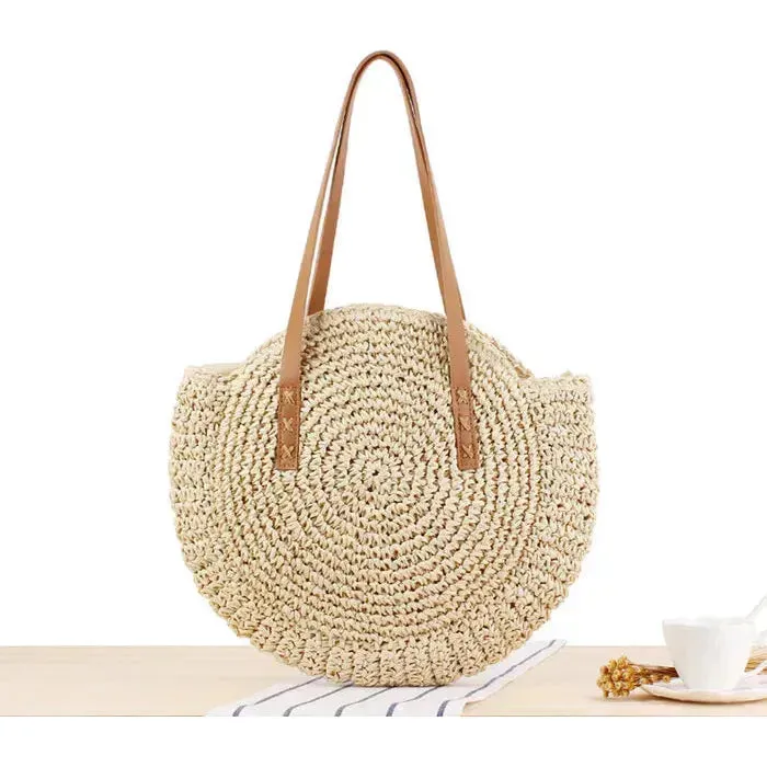 Andrea Bag - Handgewebte Strandtasche mit großem Fassungsvermögen