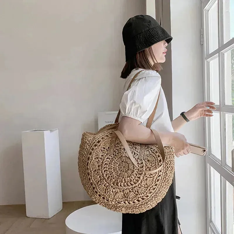 Andrea Bag - Handgewebte Strandtasche mit großem Fassungsvermögen