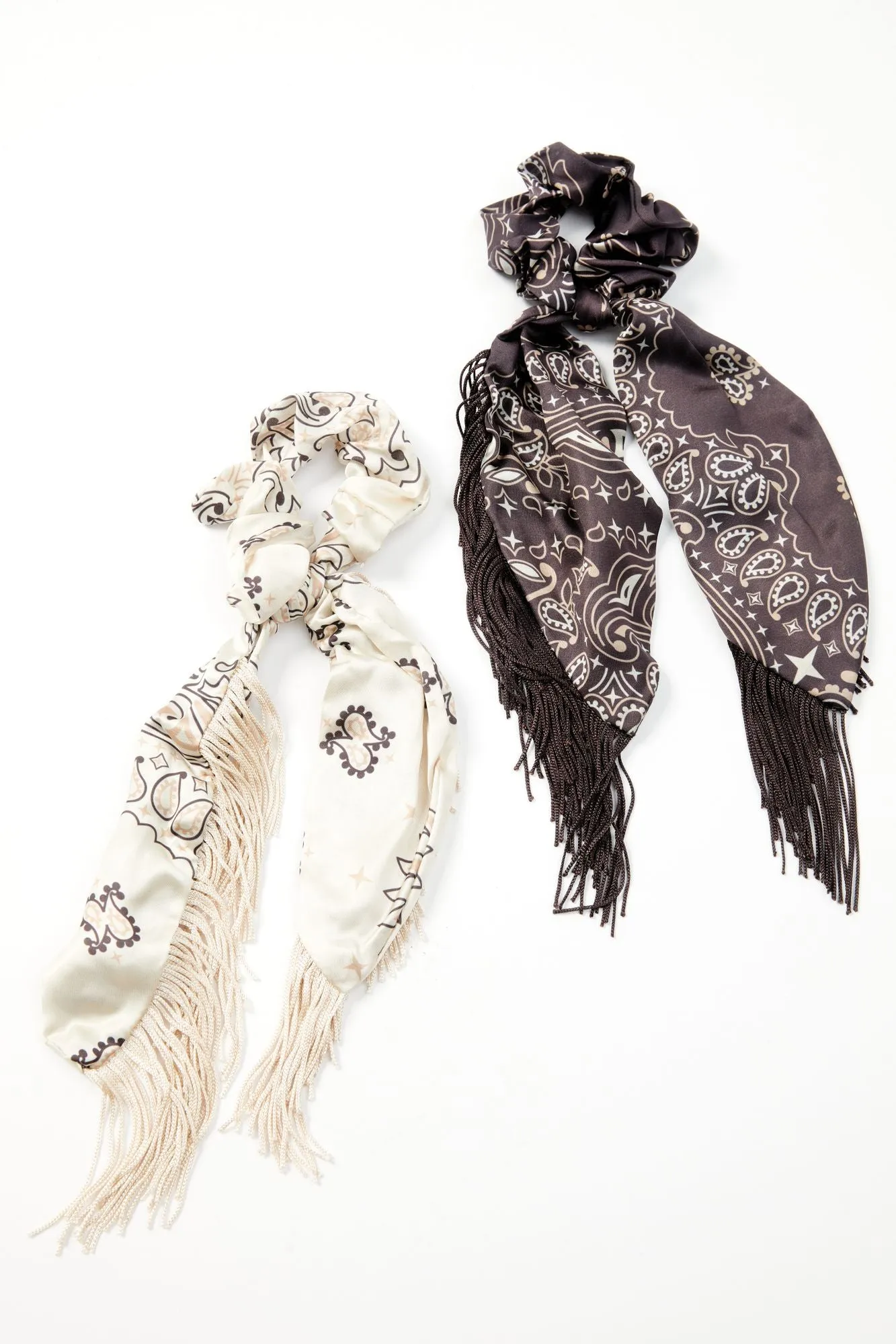 Annette Fringe Hair Scrunchies - 2 Pack