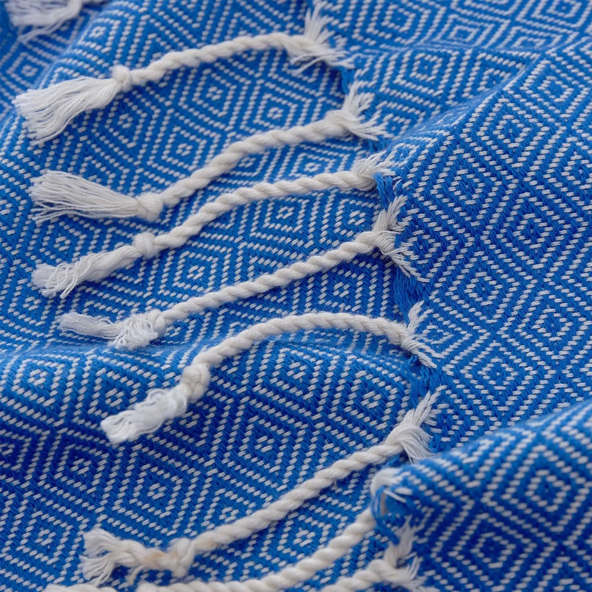 Cesme Hammam Towel [Blue/White]