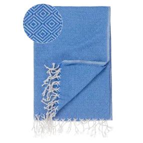Cesme Hammam Towel [Blue/White]