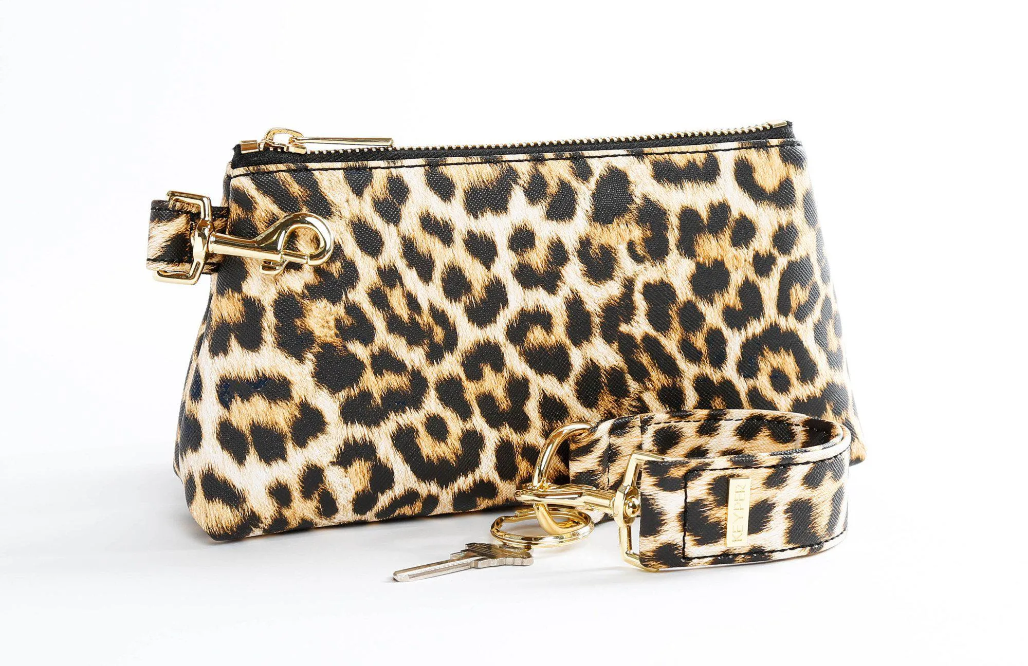 Classic Leopard Vegan Leather 2-Piece WRISTLET SET