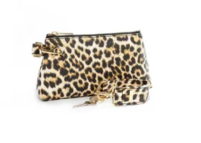 Classic Leopard Vegan Leather 2-Piece WRISTLET SET