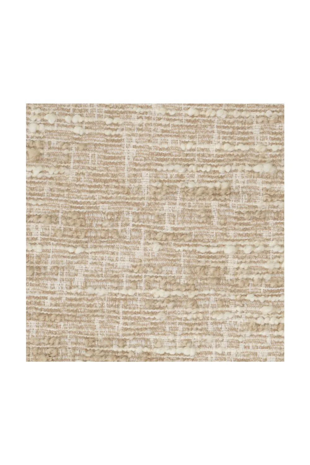 Cream Boucle Tufted Fringe Stool | Eichholtz Dorantes