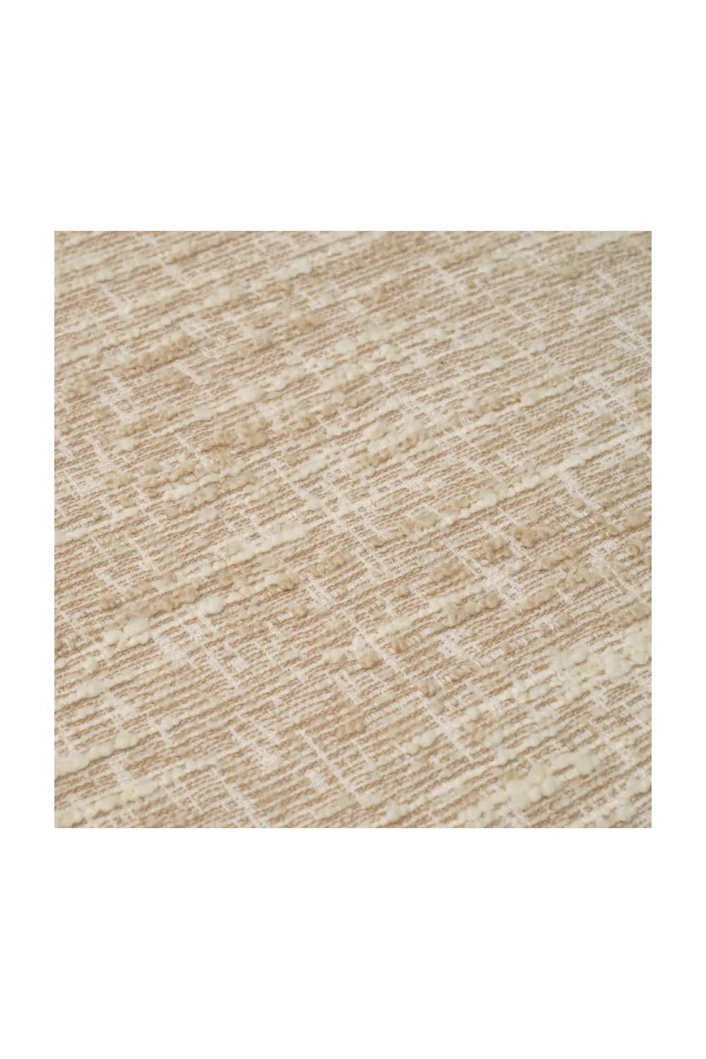 Cream Boucle Tufted Fringe Stool | Eichholtz Dorantes