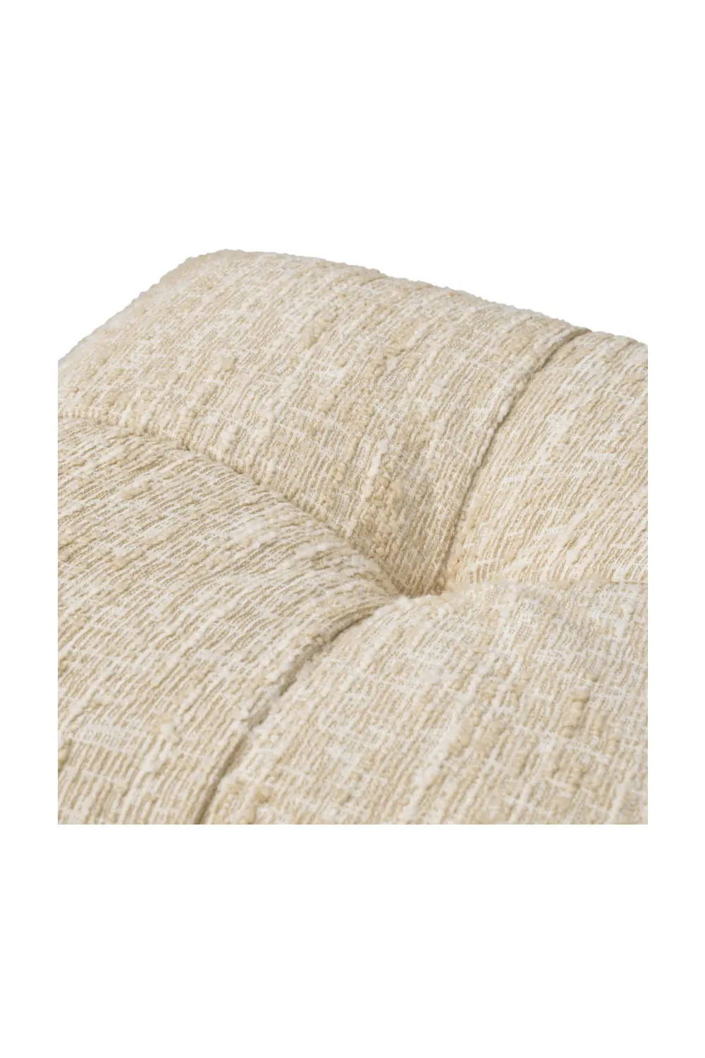 Cream Boucle Tufted Fringe Stool | Eichholtz Dorantes