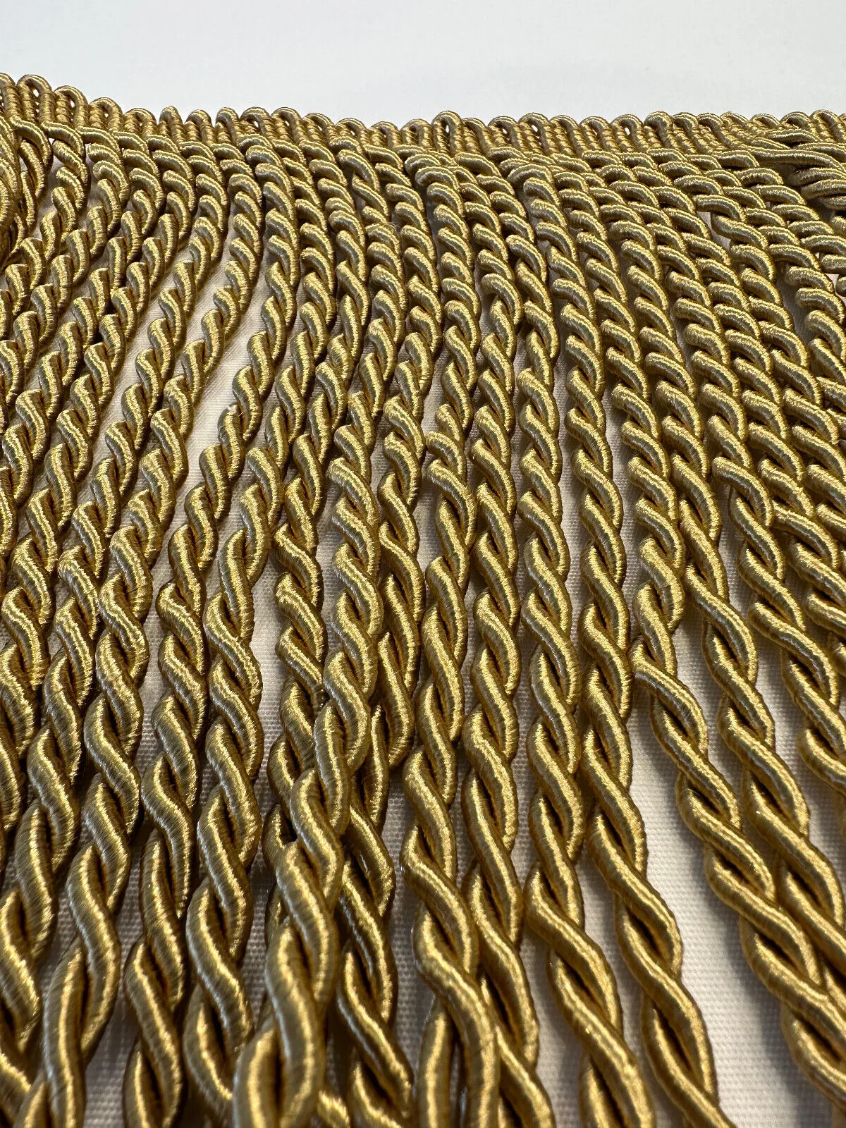 Dark Antique Gold 9'' Bullion Fringe Trim By The Yard
