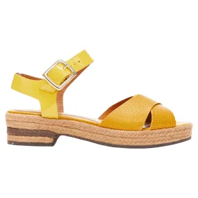 Fendi embossed leather cross strap patent ankle strap jute sandal