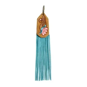 Flower Leather Key Chain