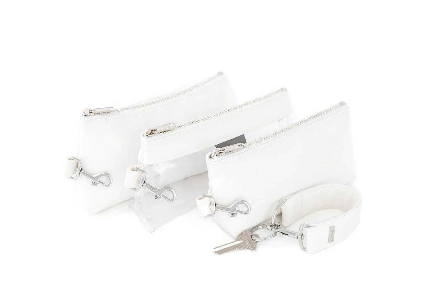 Frost White SIGNATURE KEYPIT Set • Wristlet