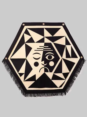 Geometric Winking Sun Banner
