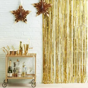 Ginger Ray Gold Fringe Foil Curtain