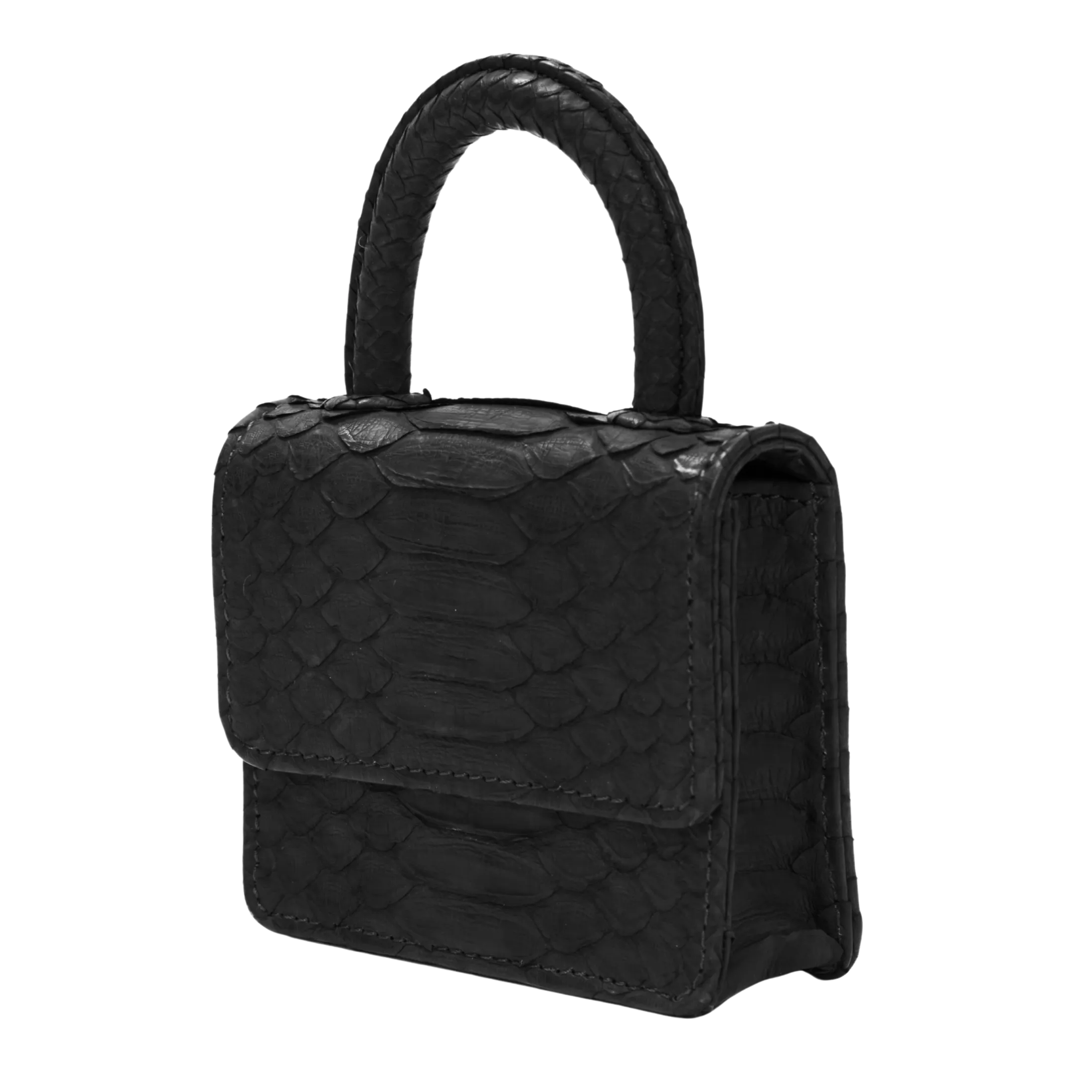 ITSY BITSY MICRO MINI BLACK TOP HANDLE BAG