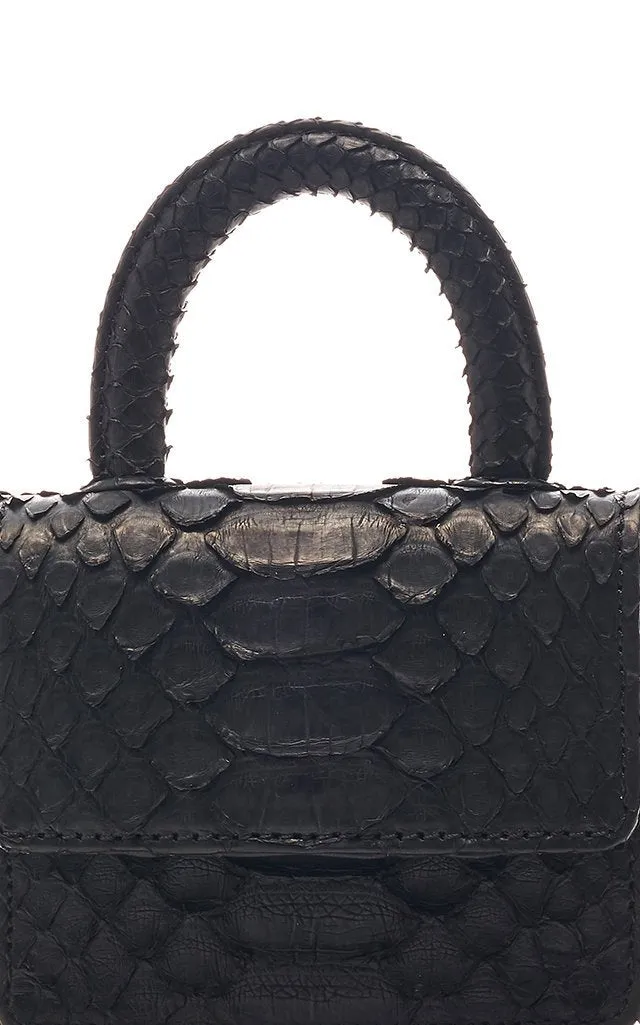 ITSY BITSY MICRO MINI BLACK TOP HANDLE BAG