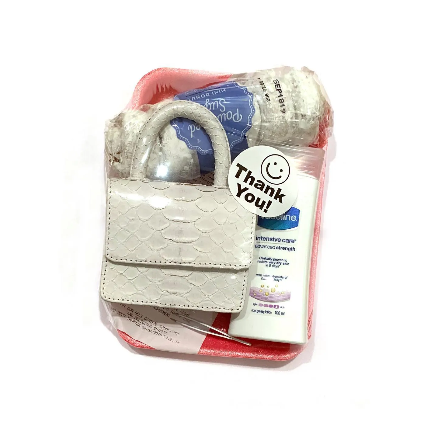 ITSY BITSY MICRO MINI WHITE TOP HANDLE BAG