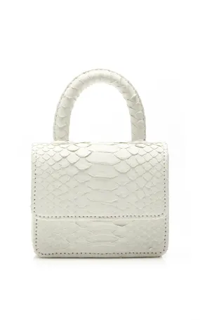 ITSY BITSY MICRO MINI WHITE TOP HANDLE BAG