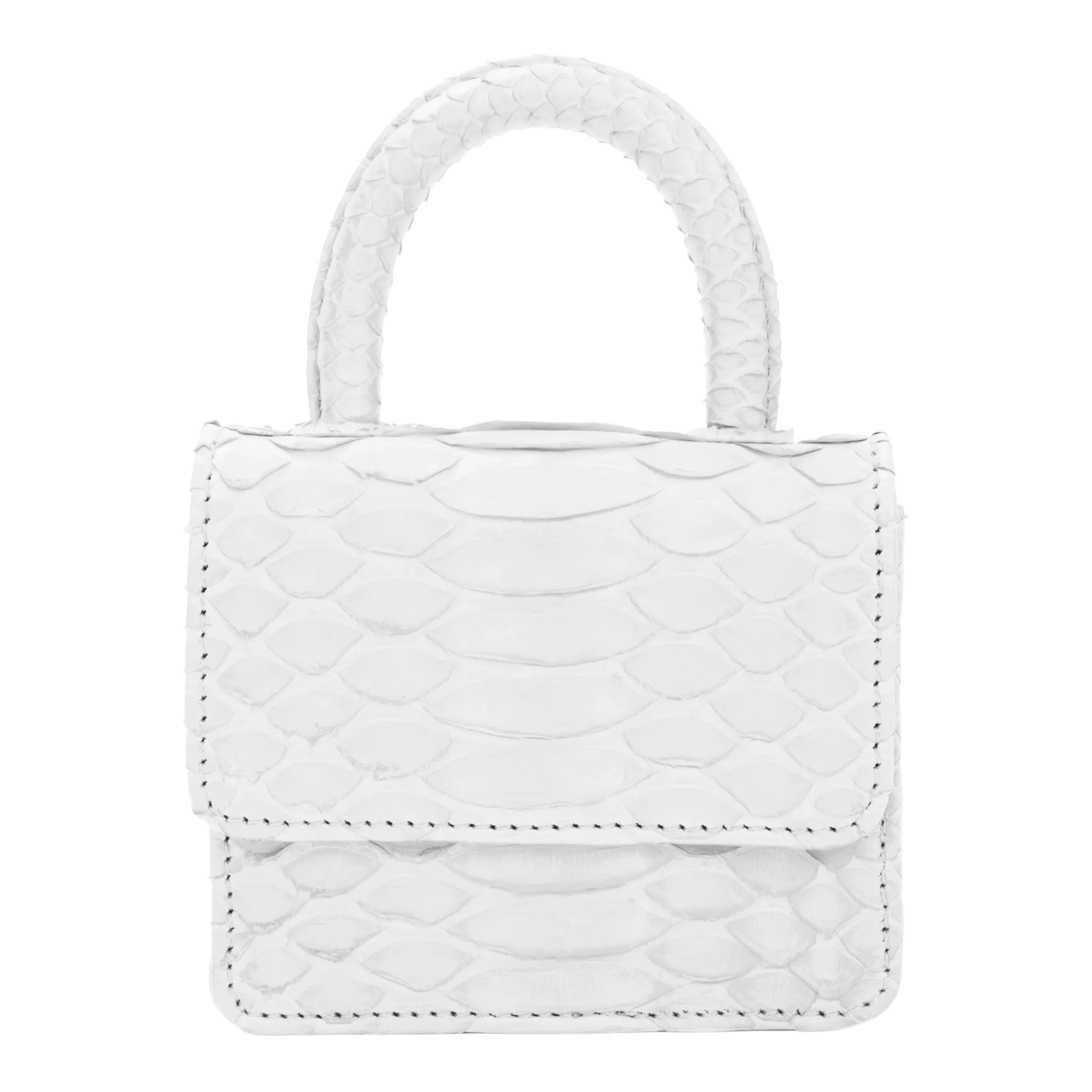 ITSY BITSY MICRO MINI WHITE TOP HANDLE BAG