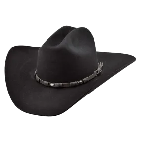 Justin Bent Rail 6X Townes Black Felt Cowboy Hat JF0657TOWN44-BLK