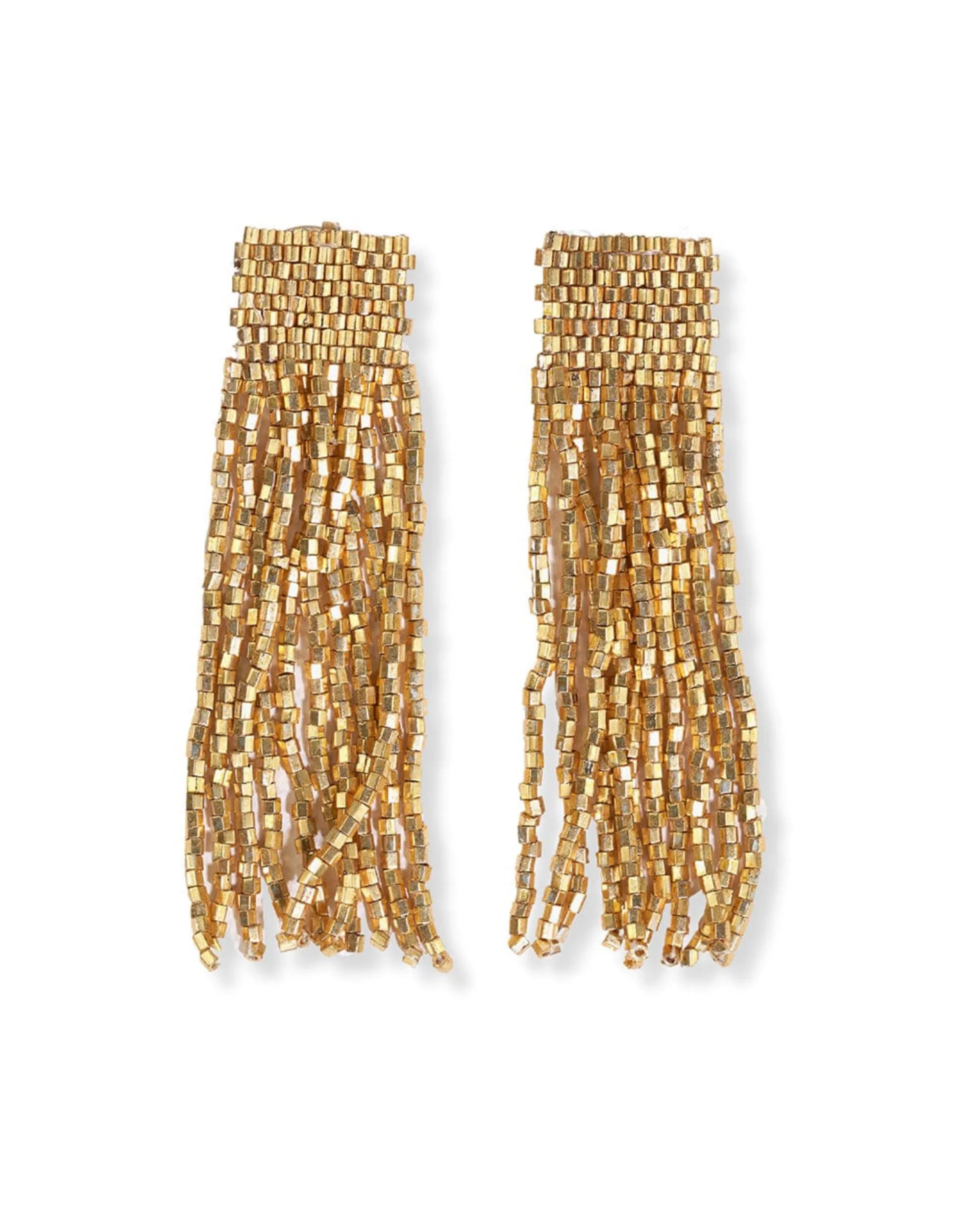 Marilyn Gold Fringe Earrings