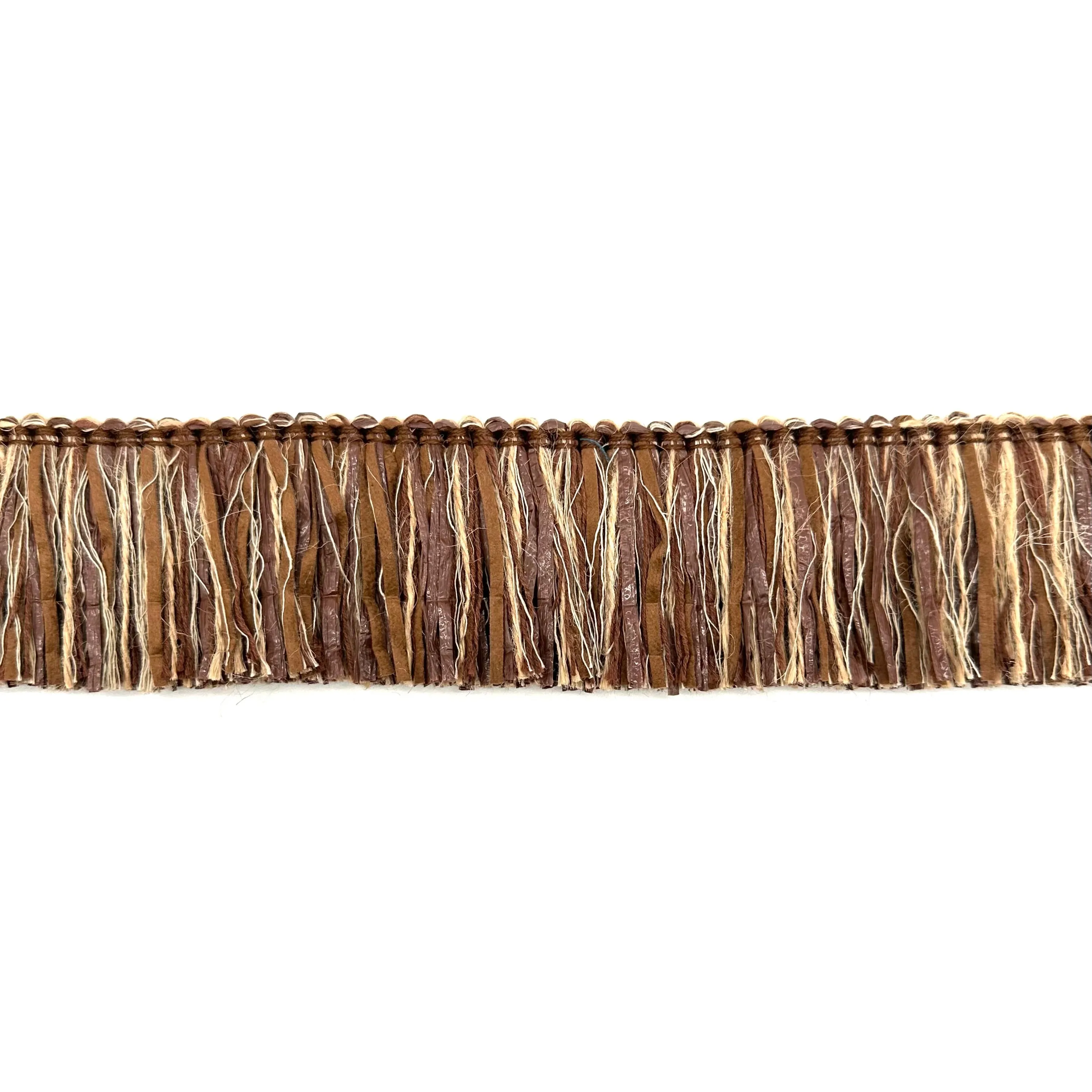 Mohave brown & beige  High Quality Decorative Brush Fringe Trim by the yard