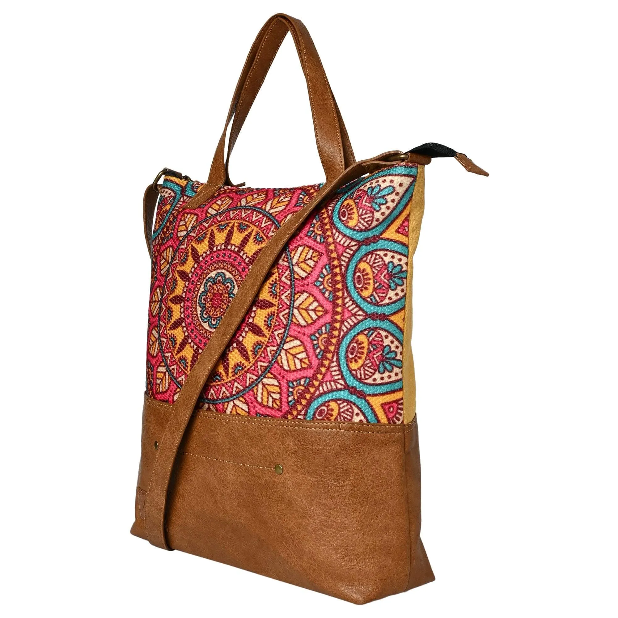 Mona B - Mandala Tote with Laptop Compartment