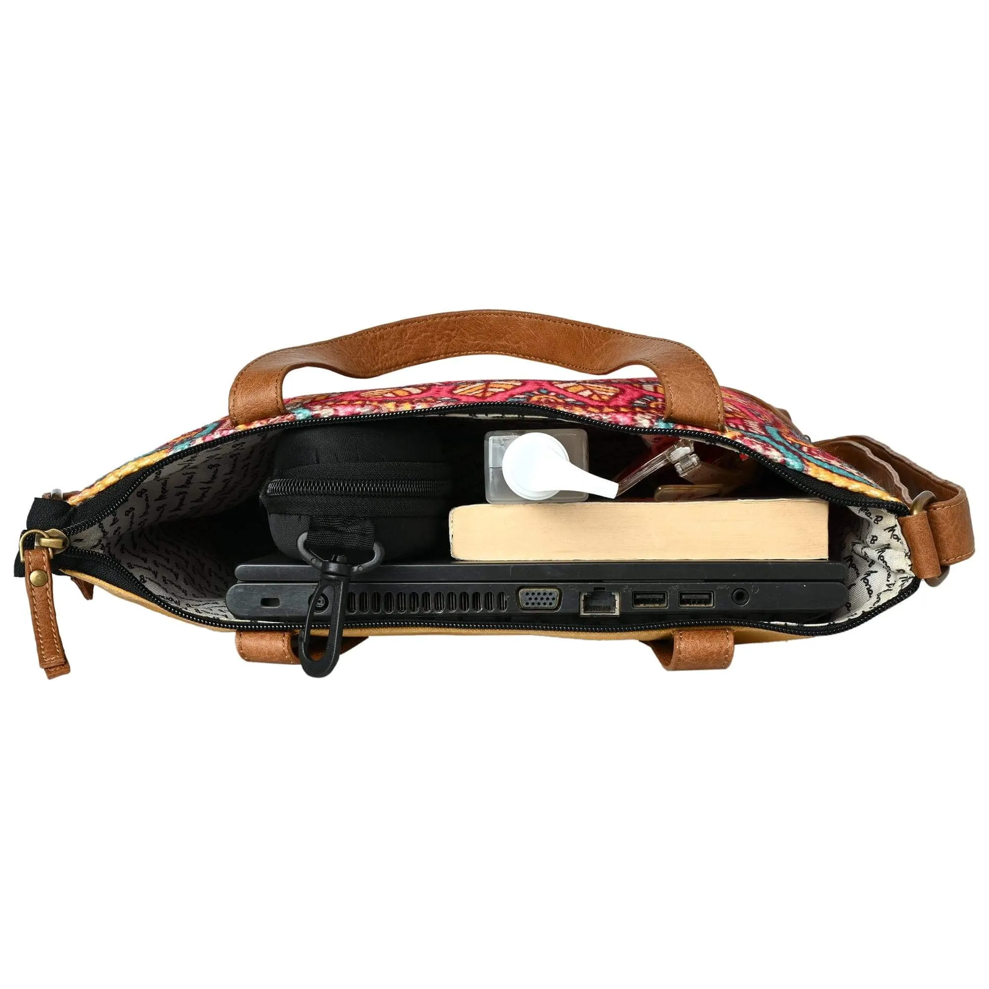 Mona B - Mandala Tote with Laptop Compartment