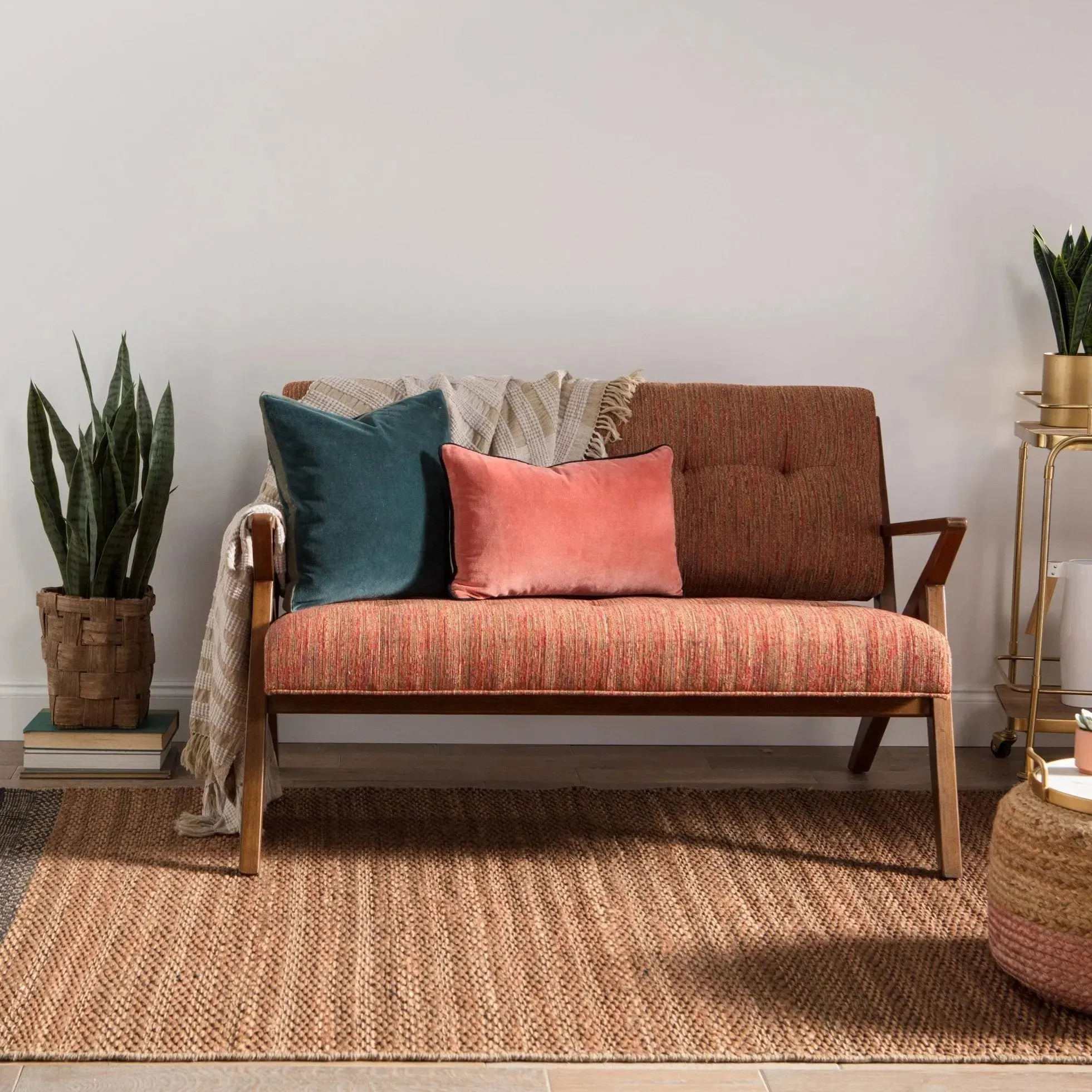 Mosaic MOS01 Tan/Black Rug