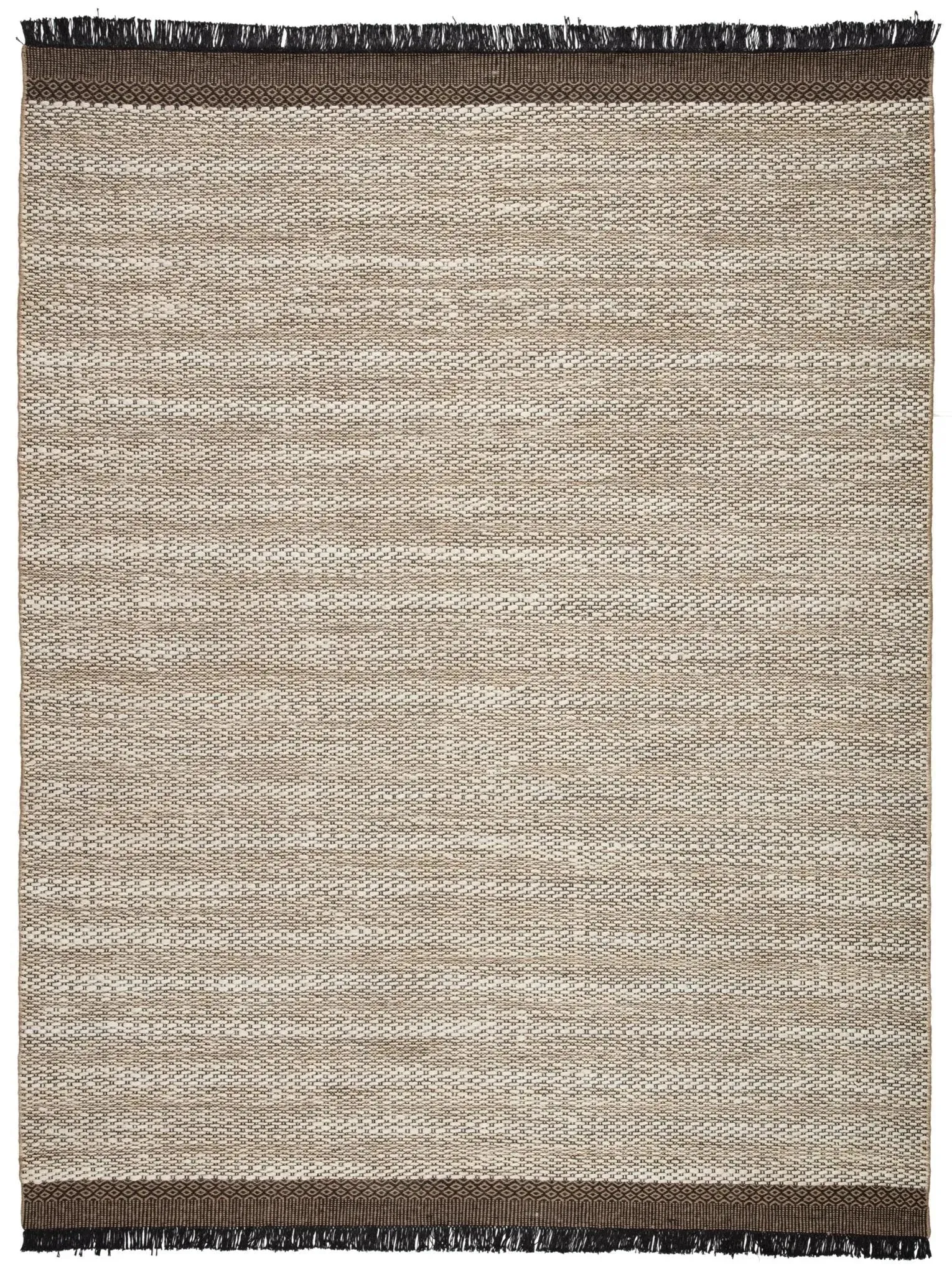 Mosaic MOS02 Ivory/Black Rug