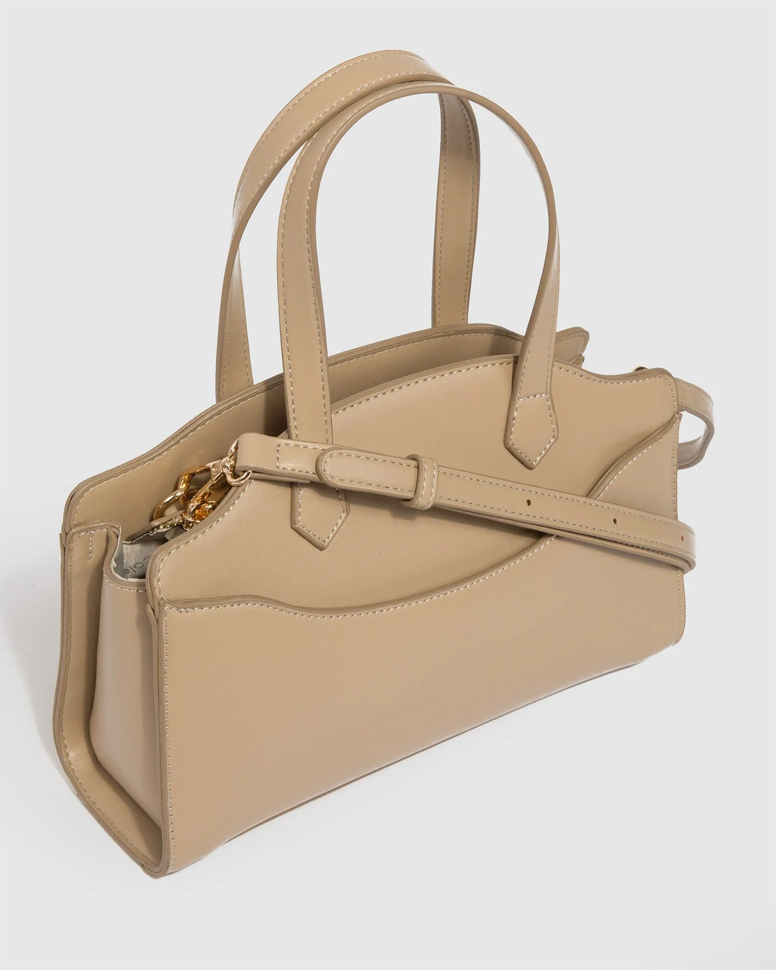 Natural Lila Medium Tote Bag