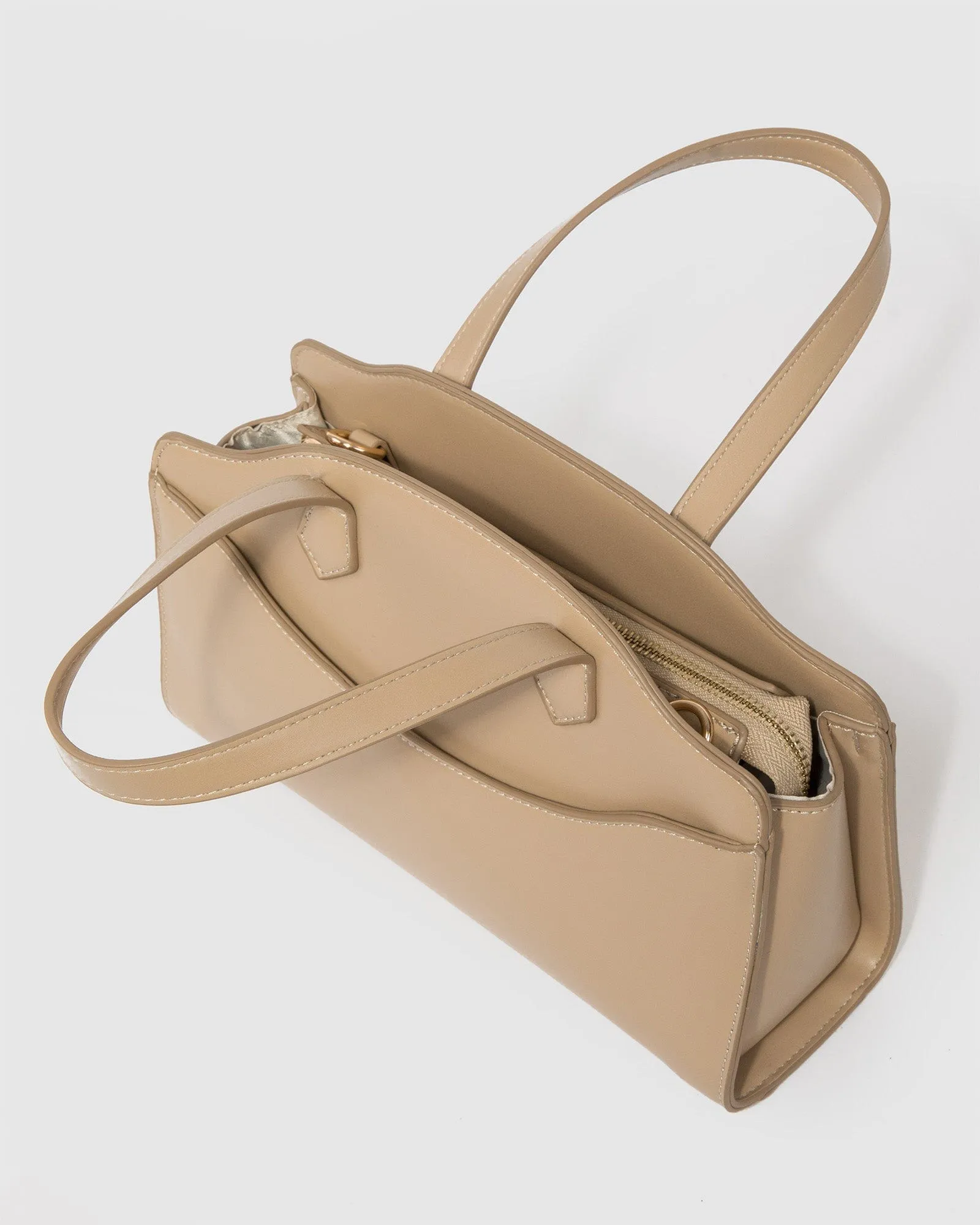 Natural Lila Medium Tote Bag