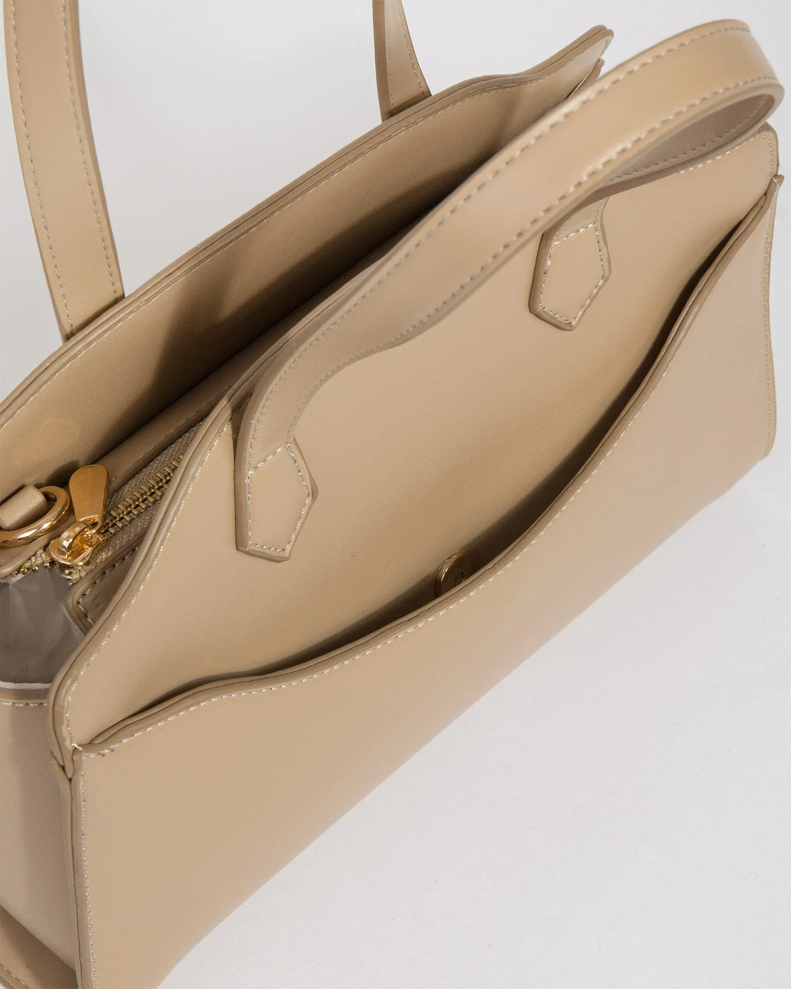 Natural Lila Medium Tote Bag