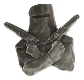 Ned Kelly Hat Pin - Antique Silver