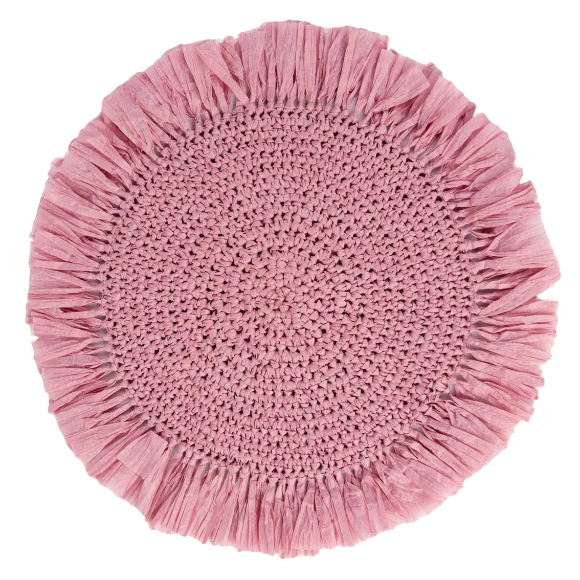 Pink Raffia Placemats - 2 Pack