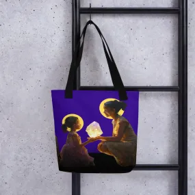 "You Light Up My World" by Fame Identity Tote Bag (15"x15")