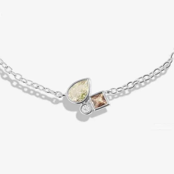 Radiant Treasures Gems Cluster Silver 18cm   3cm Bracelet 5831