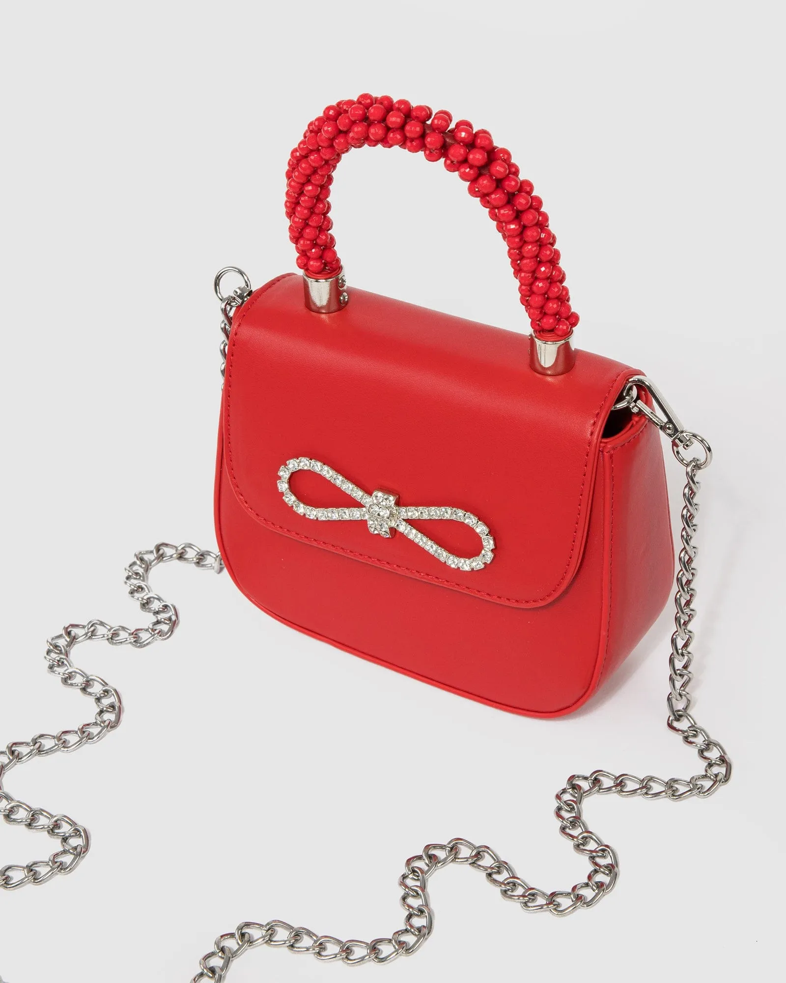 Red Jada Bow Mini Top Handle Bag