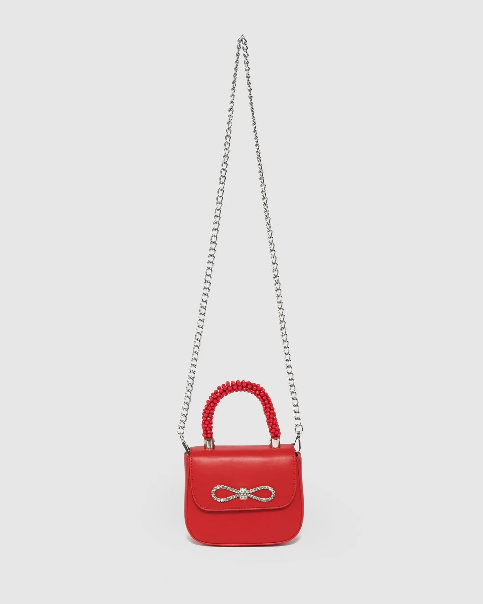 Red Jada Bow Mini Top Handle Bag