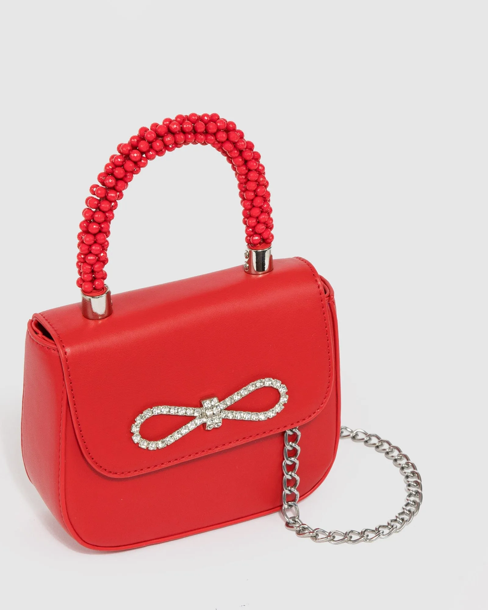 Red Jada Bow Mini Top Handle Bag