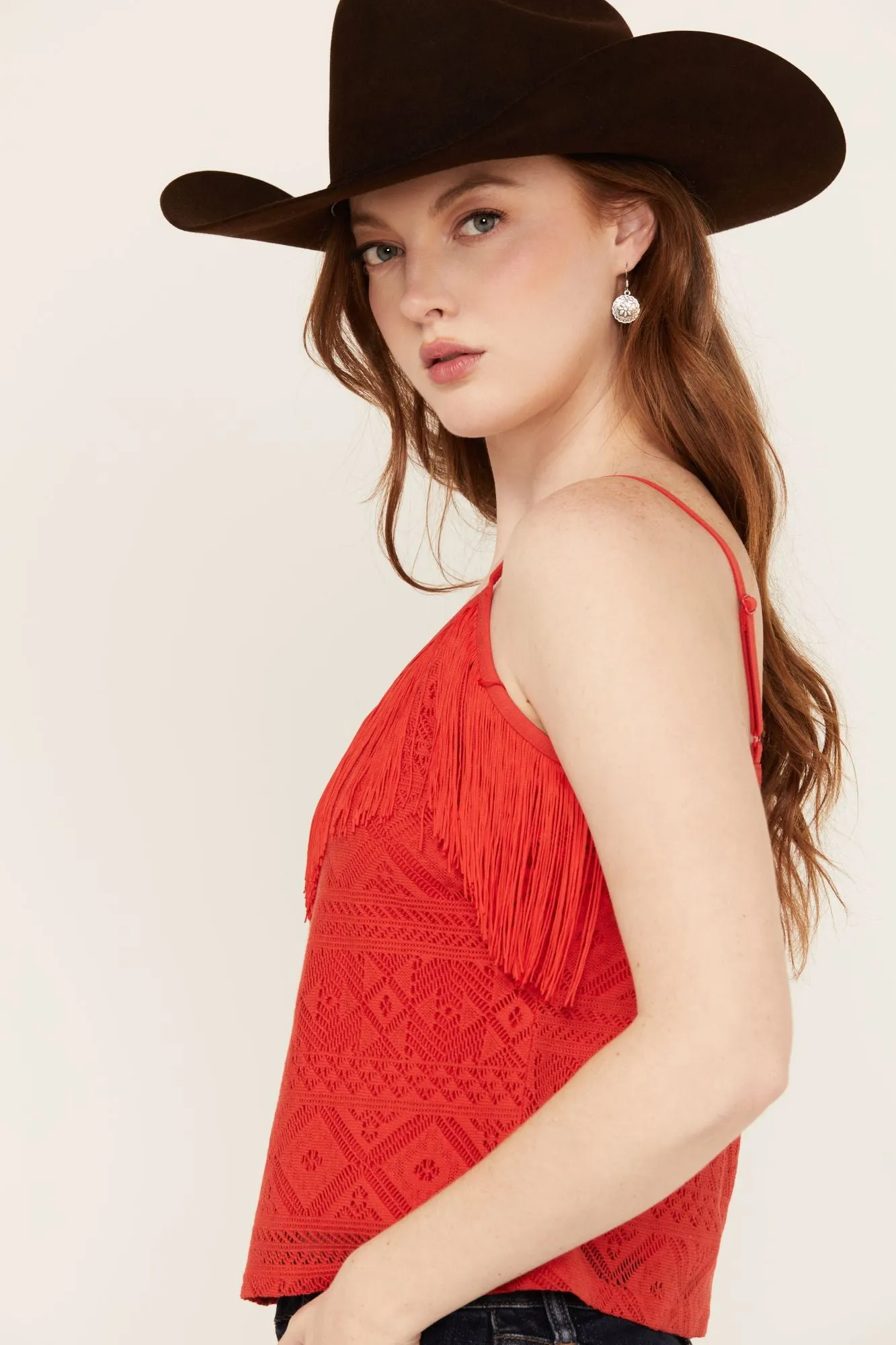 Redmond Lace Fringe Cami
