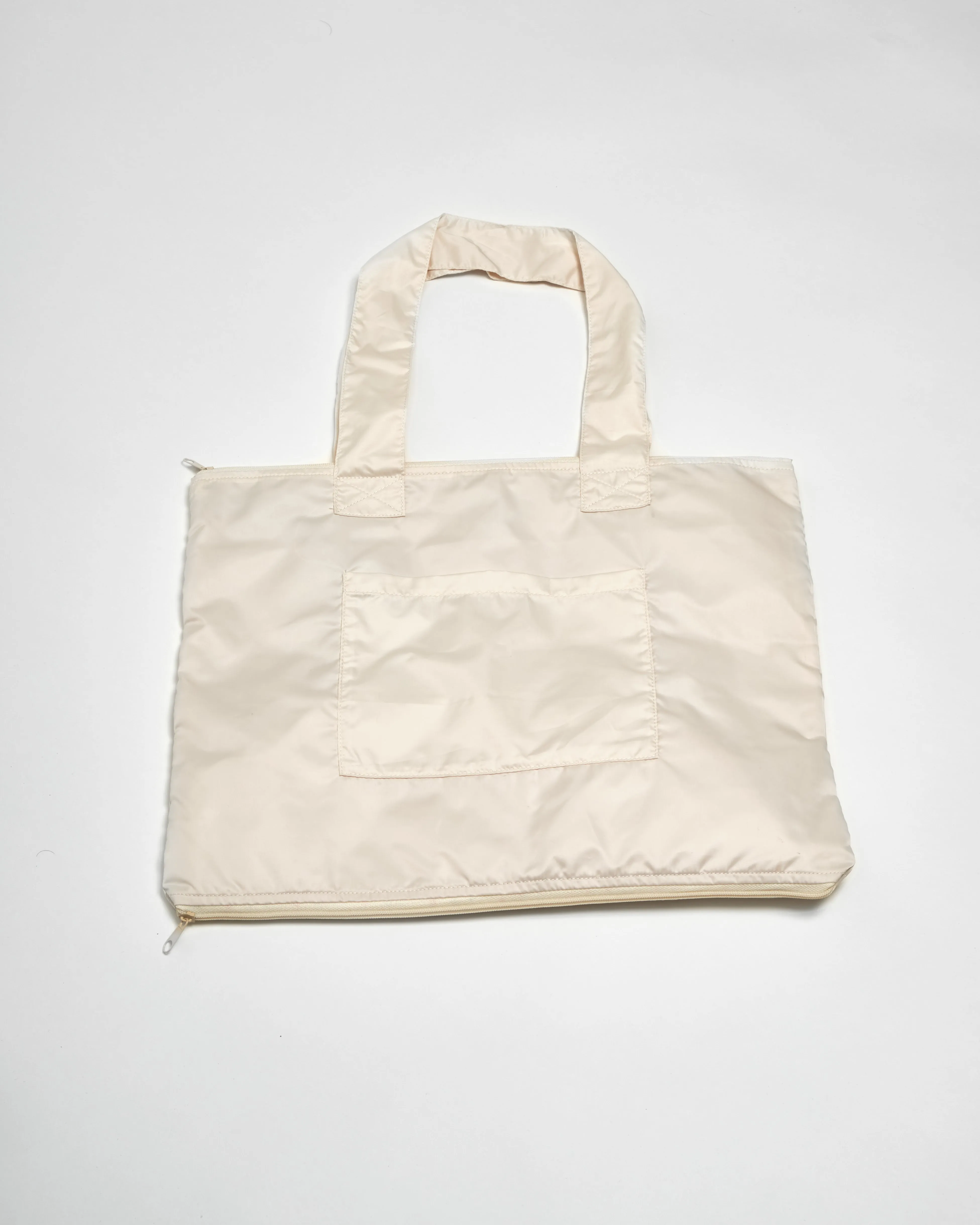 Romantic Florals Buttercream CarryAll Expandable Washable Tote Bag 2.0