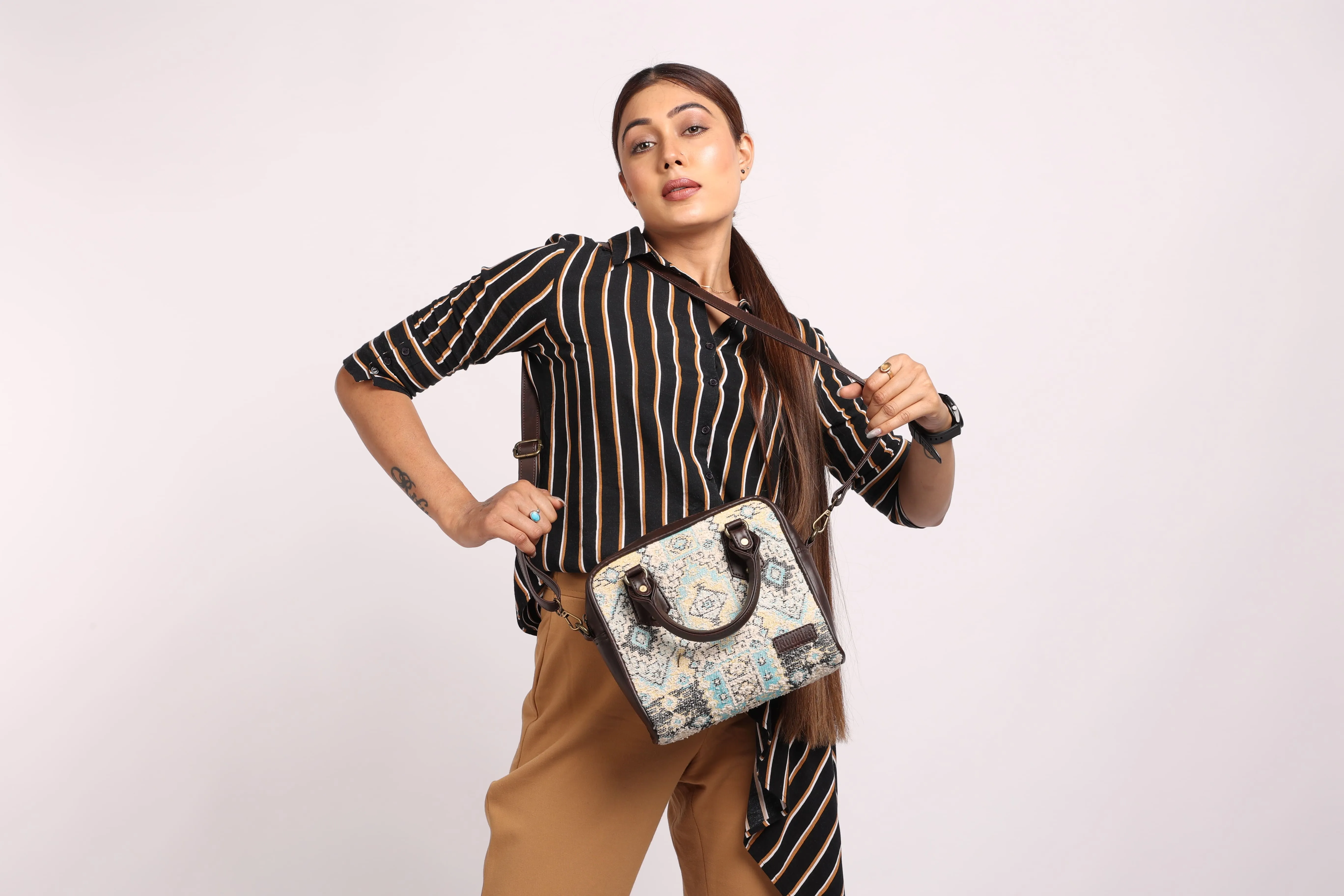 Rudhira Bird's Eye Satchel bag
