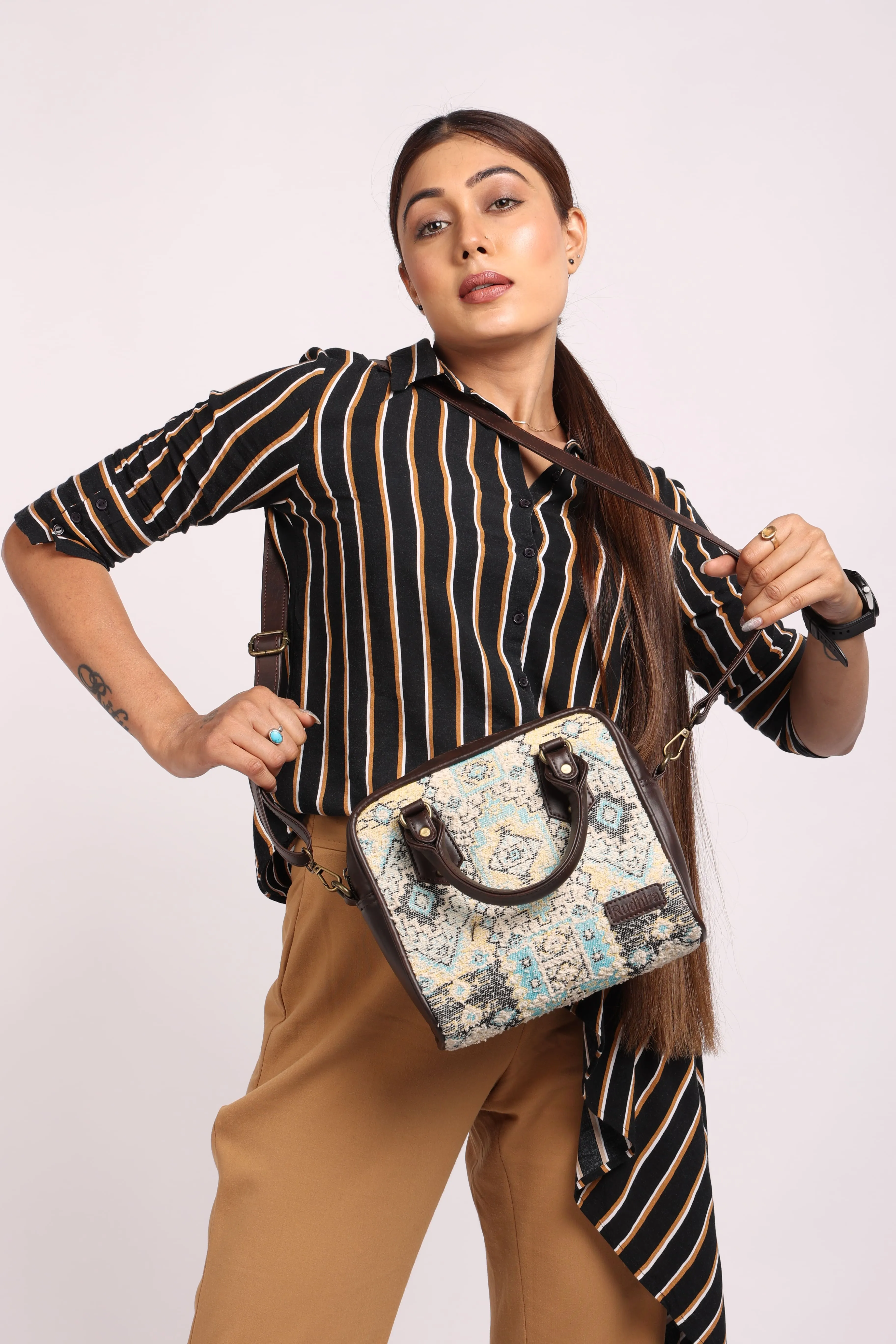 Rudhira Bird's Eye Satchel bag