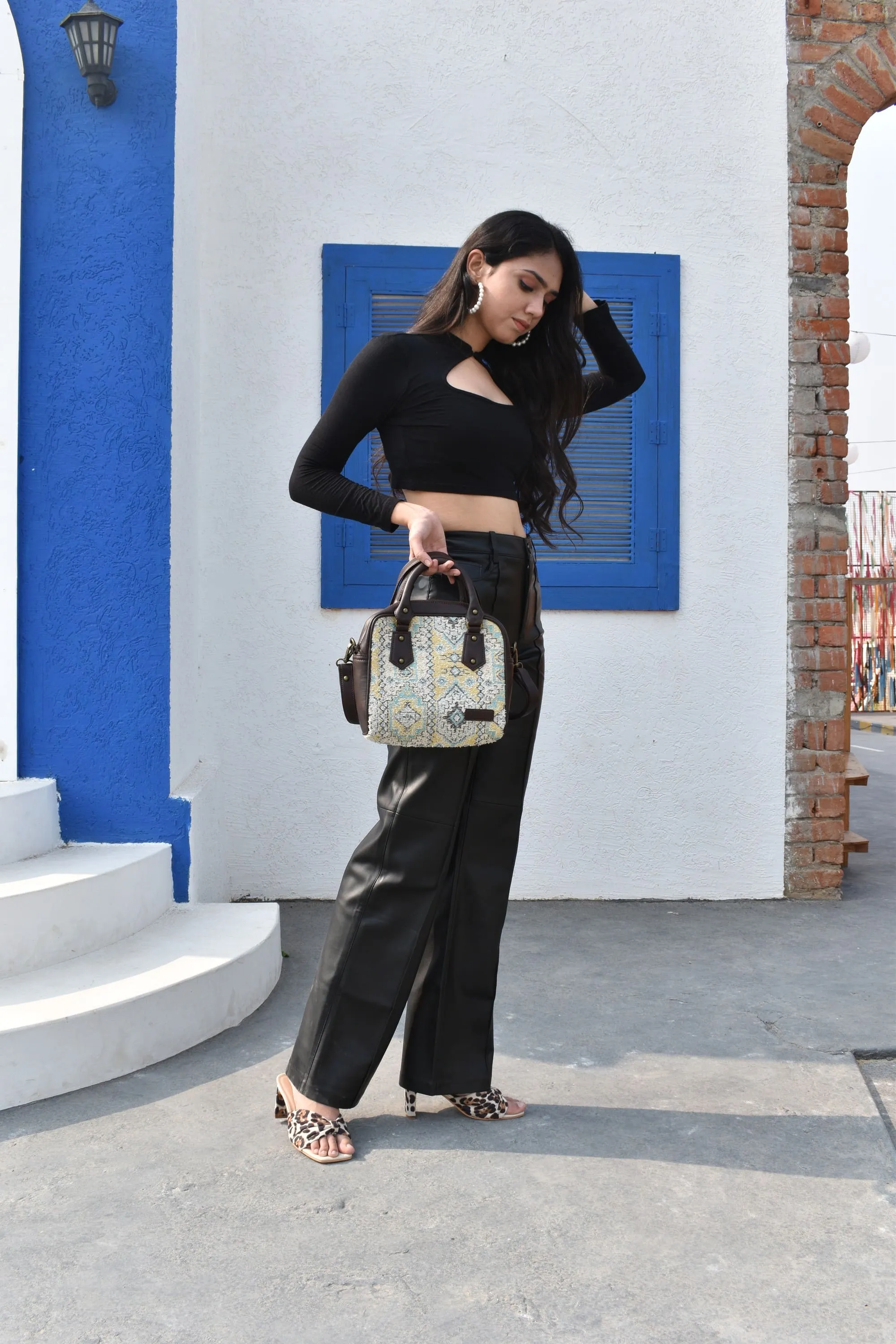 Rudhira Bird's Eye Satchel bag