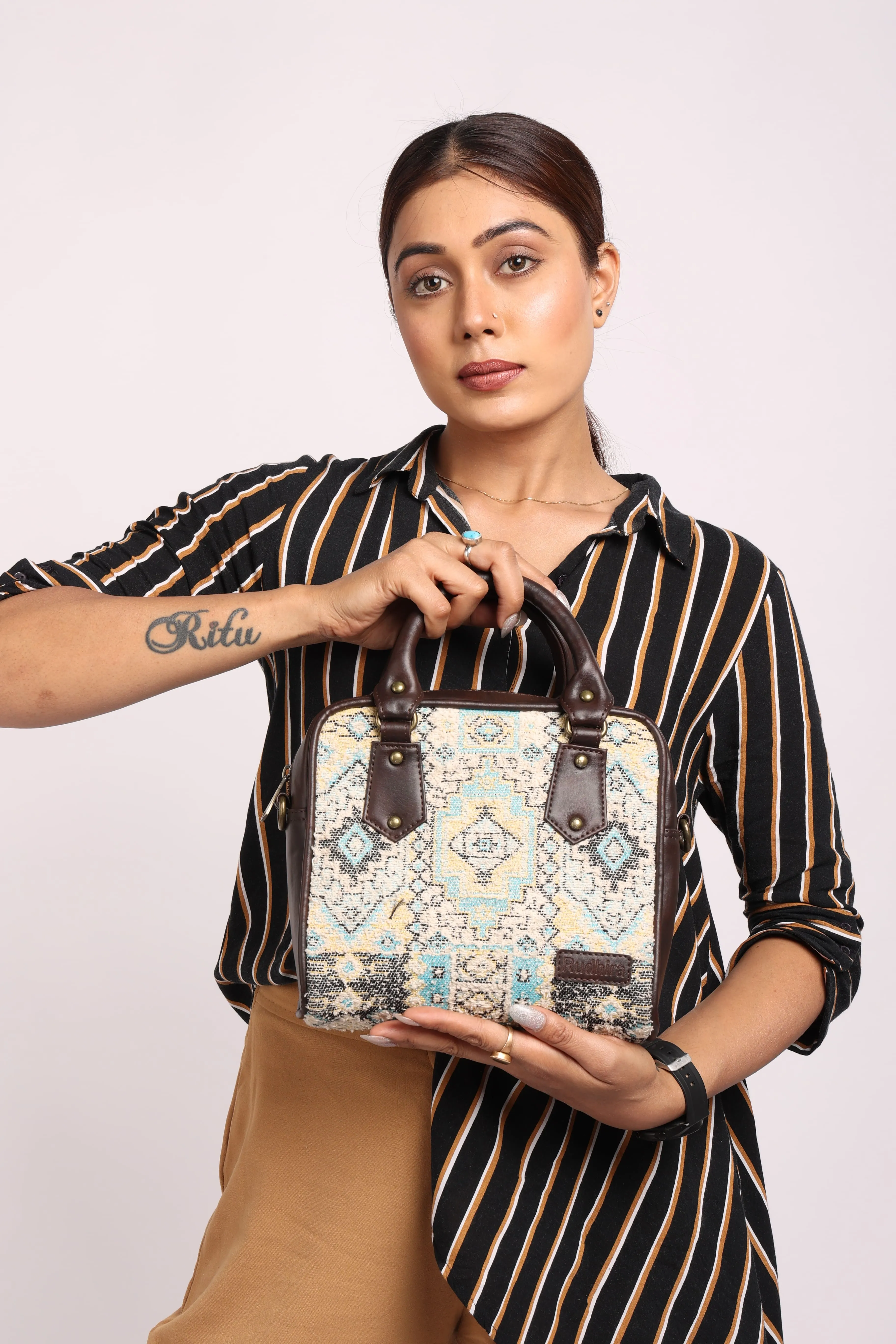 Rudhira Bird's Eye Satchel bag
