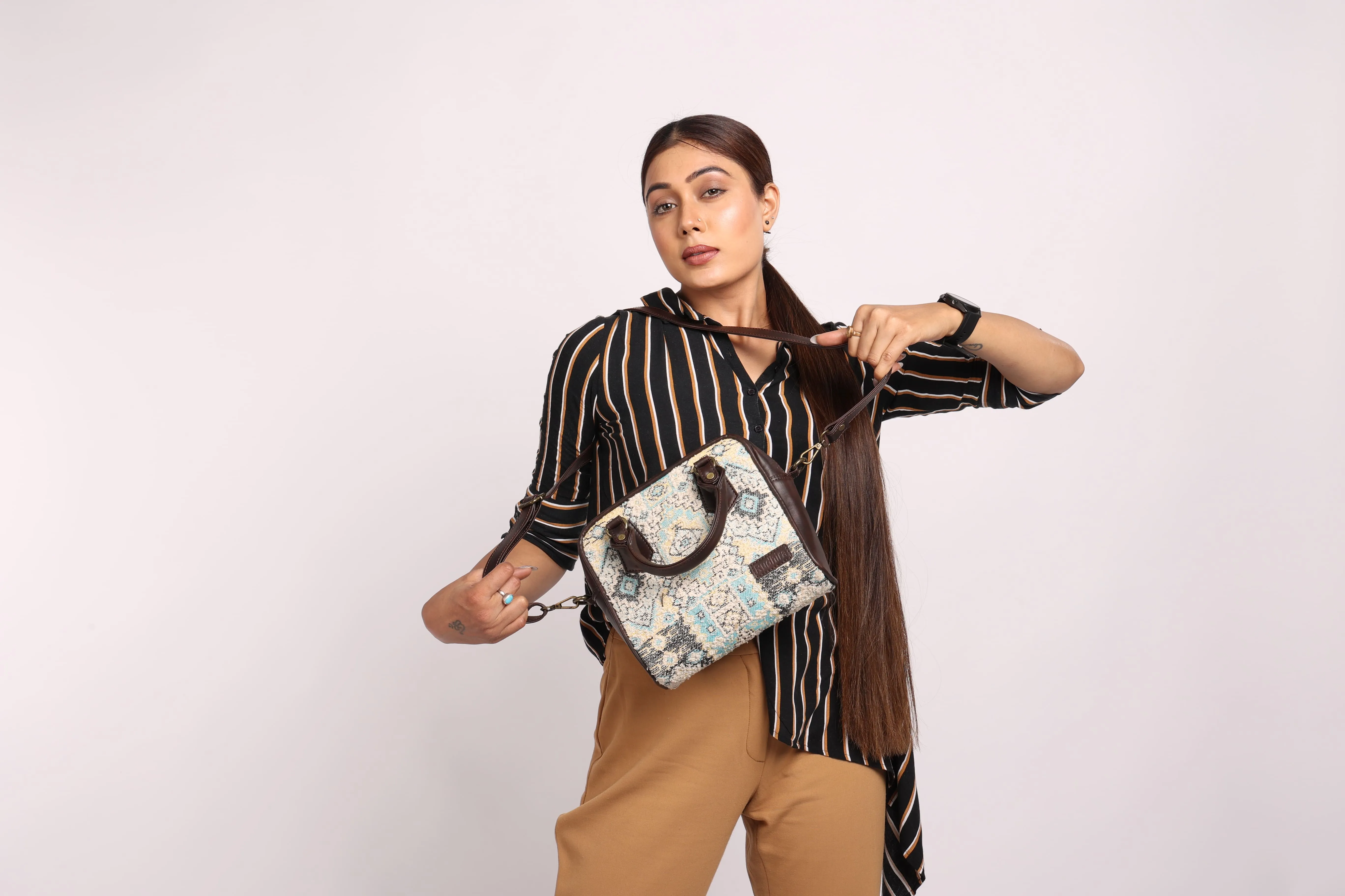 Rudhira Bird's Eye Satchel bag