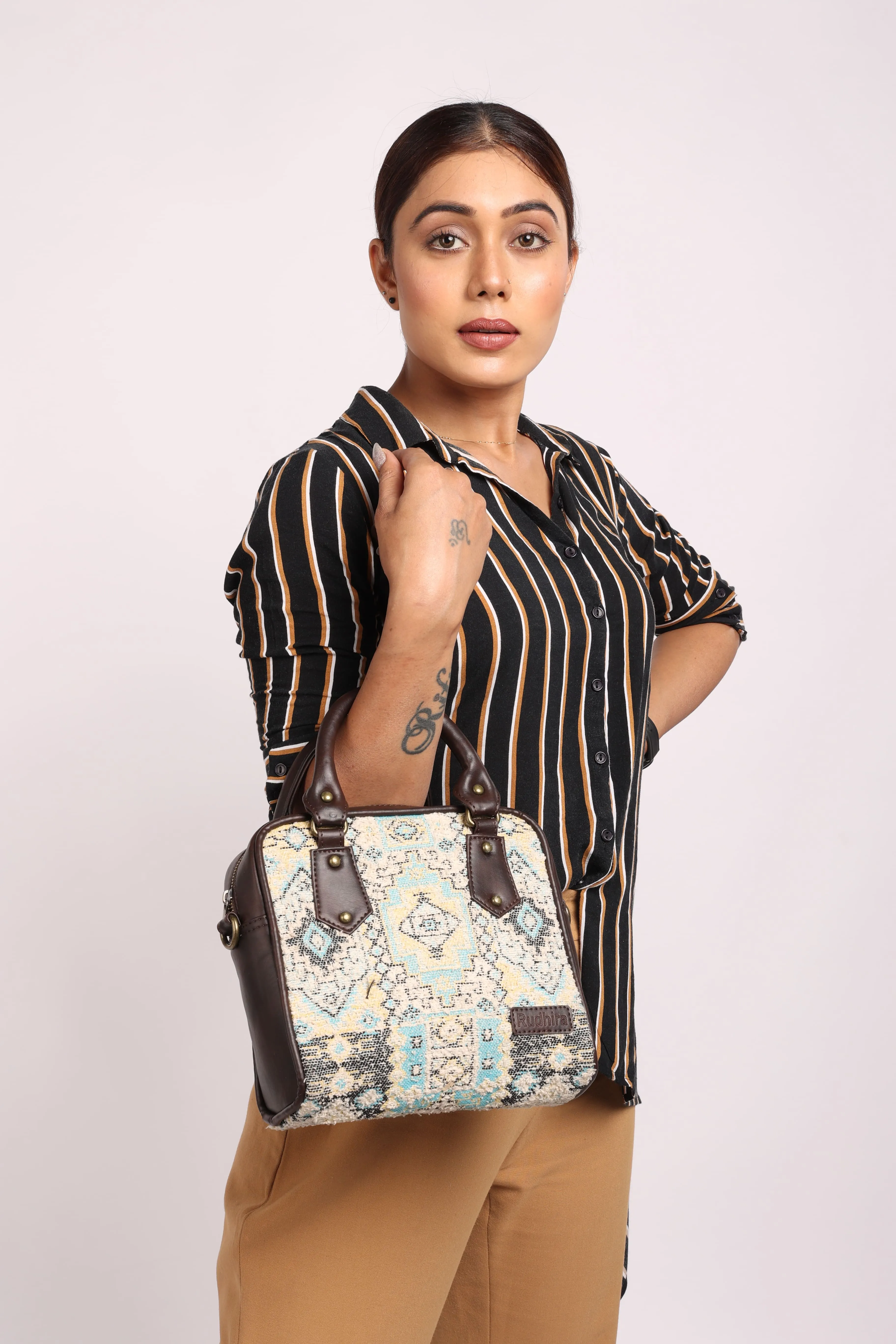 Rudhira Bird's Eye Satchel bag